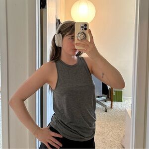 Lululemon high neck ruched tank top